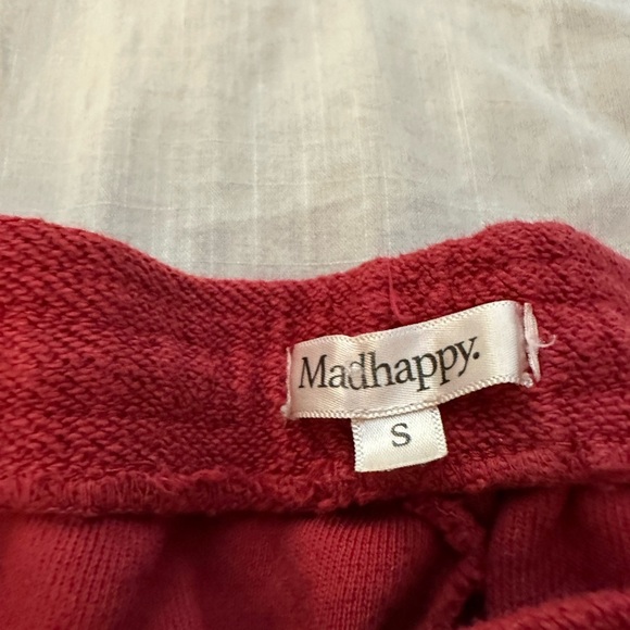 MADHAPPY Vintage Goods Heritage Red Sweatpants Pockets Red - Picture 3 of 4